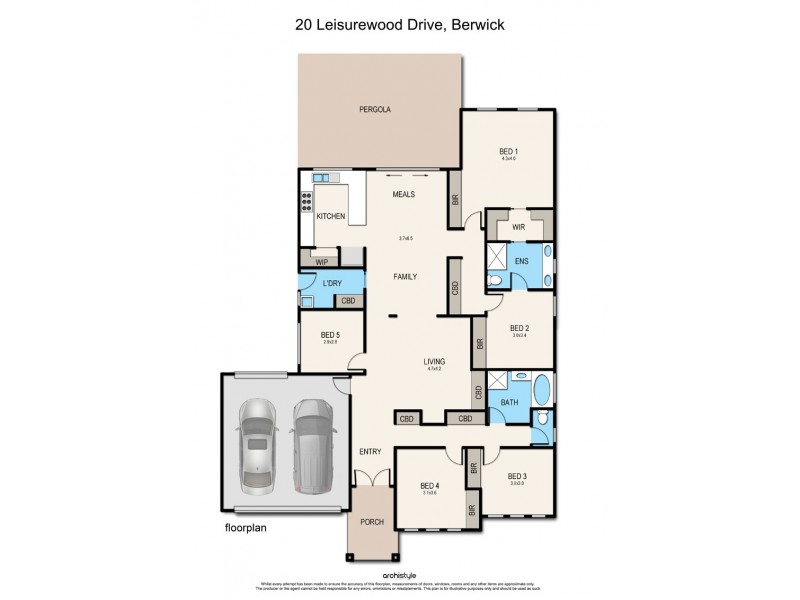 20 Leisurewood Drive, Berwick VIC 3806 Floorplan