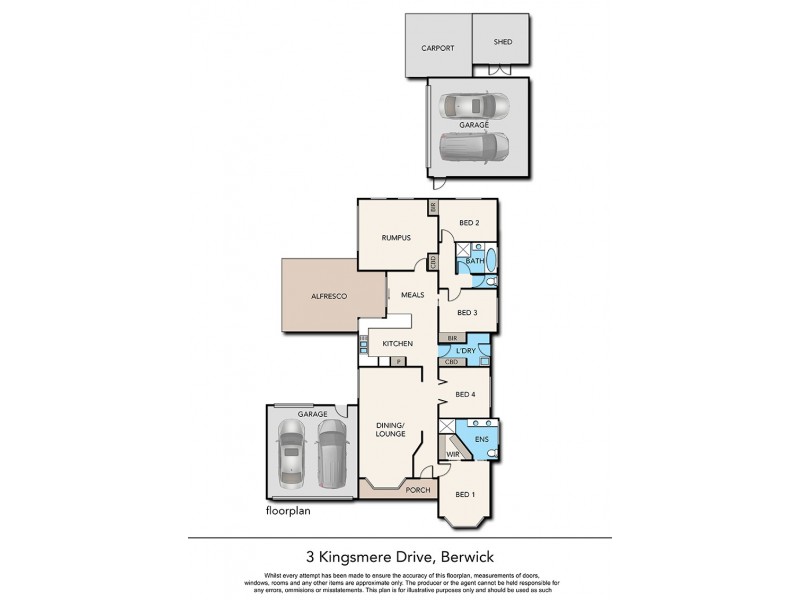 3 Kingsmere Drive, Berwick VIC 3806 Floorplan