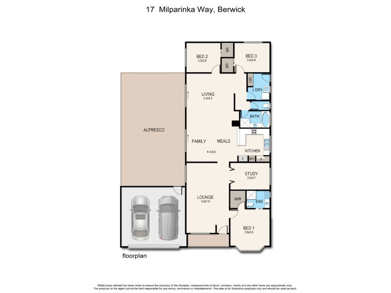 17 Milparinka Way, Berwick VIC 3806 Floorplan