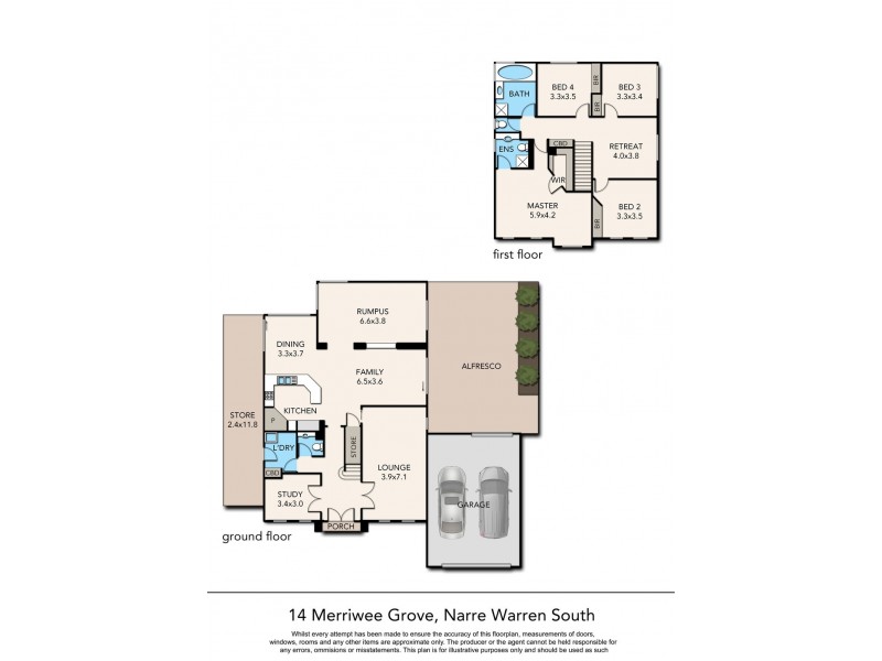 14 Merriwee Grove, Narre Warren South VIC 3805 Floorplan