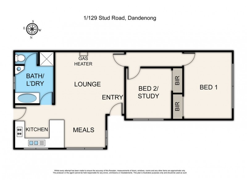 1/129 Stud Road, Dandenong VIC 3175 Floorplan