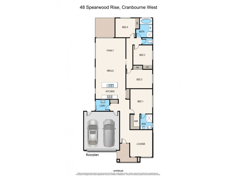 48 Spearwood Rise, Cranbourne West VIC 3977 Floorplan