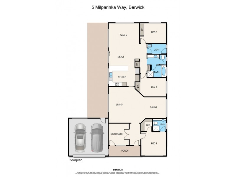 5 Milparinka Way, Berwick VIC 3806 Floorplan
