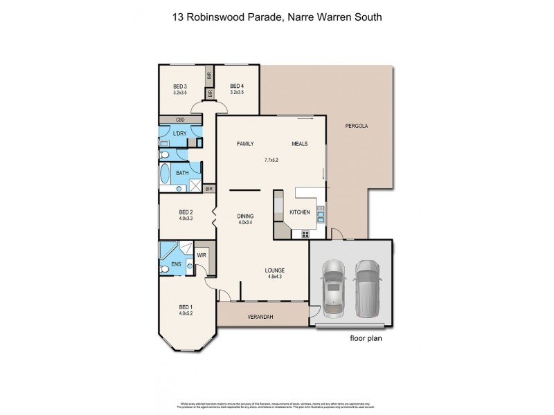 13 Robinswood Parade, Narre Warren South VIC 3805 Floorplan