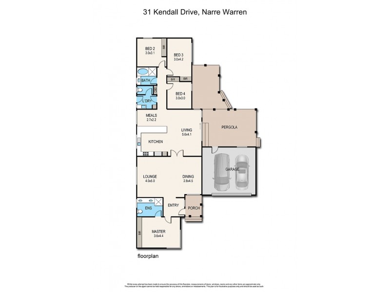 31 Kendall Drive, Narre Warren VIC 3805 Floorplan