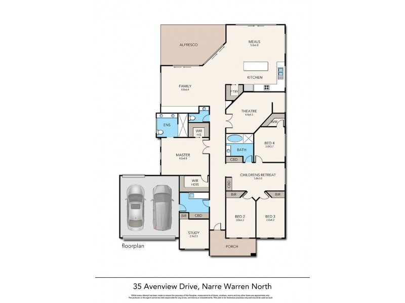 35 Avenview Drive, Narre Warren North VIC 3804 Floorplan