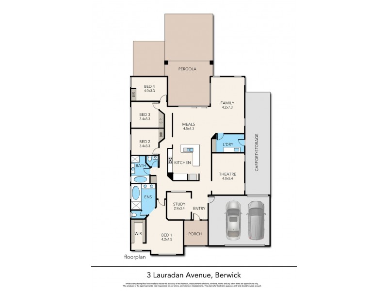 3 Lauradan Avenue, Berwick VIC 3806 Floorplan