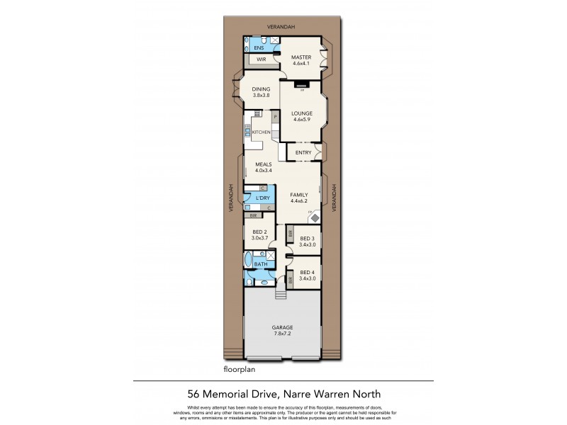 56 Memorial Drive, Narre Warren North VIC 3804 Floorplan