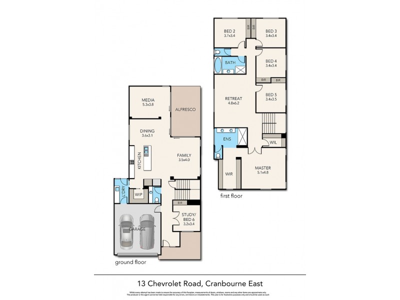 13 Chevrolet Road, Cranbourne East VIC 3977 Floorplan