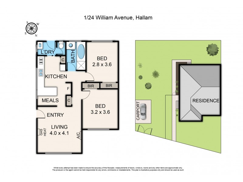 1/24 William Avenue, Hallam VIC 3803 Floorplan