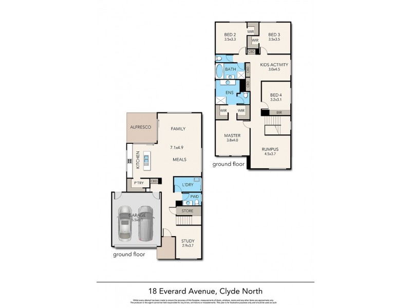 18 Everard Avenue, Clyde North VIC 3978 Floorplan