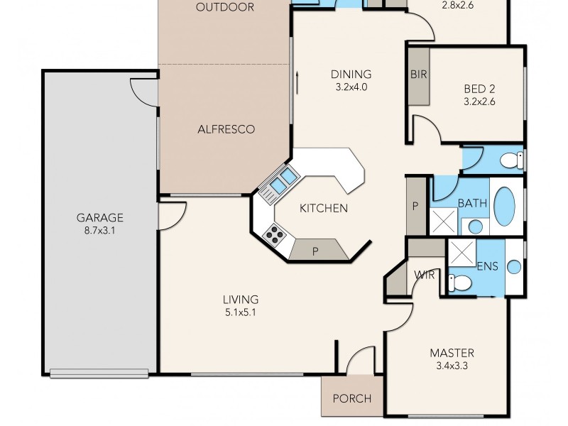 58 Courtenay Avenue, Cranbourne North VIC 3977 Floorplan