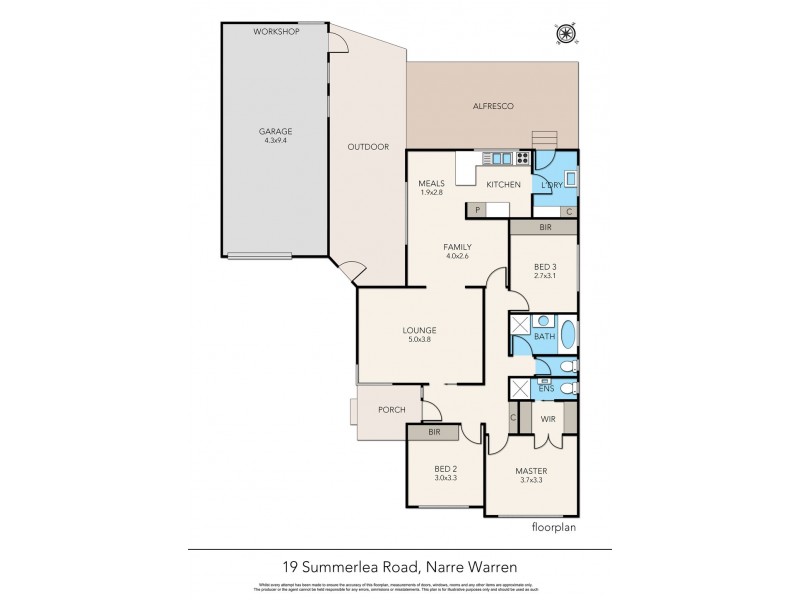 19 Summerlea Road, Narre Warren VIC 3805 Floorplan