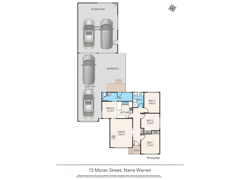 15 Moran Street, Narre Warren VIC 3805 Floorplan