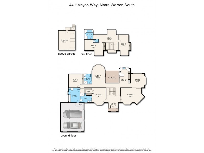 44 Halcyon Way, Narre Warren South VIC 3805 Floorplan