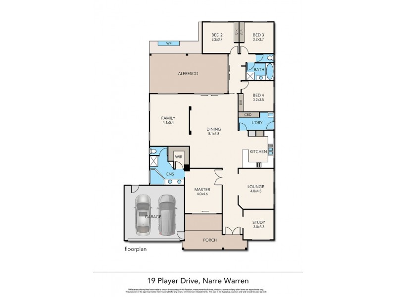 19 Player Drive, Narre Warren VIC 3805 Floorplan