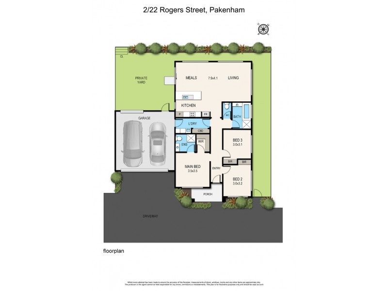 2/22 Rogers Street, Pakenham VIC 3810 Floorplan