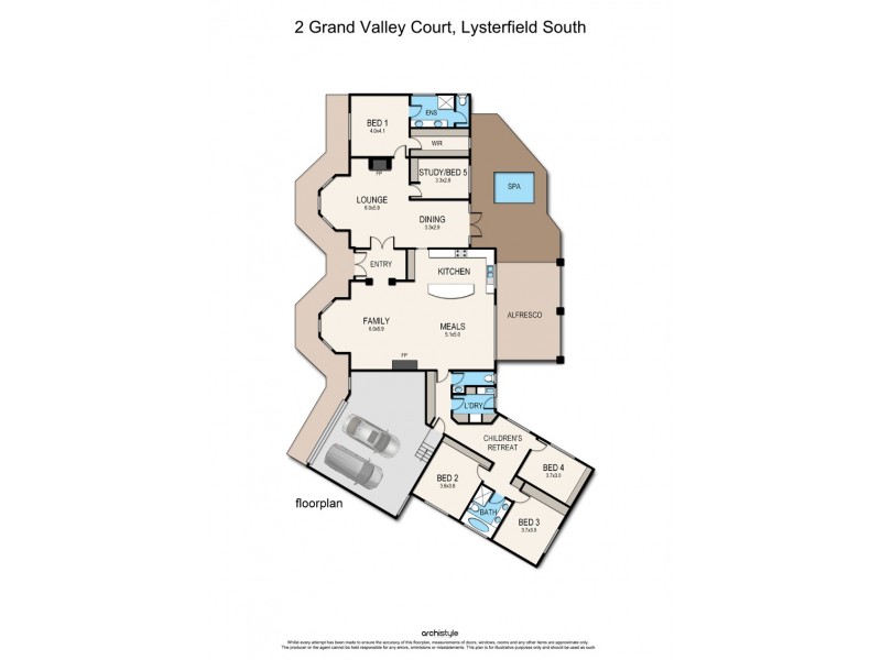 2 Grand Valley Court, Lysterfield South VIC 3156 Floorplan