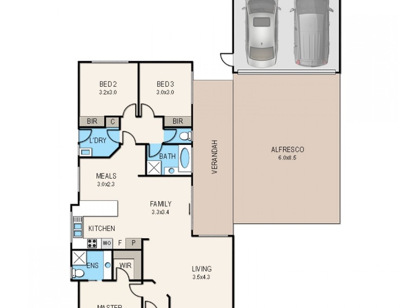 8 Forsyth Court, Cranbourne North VIC 3977 Floorplan
