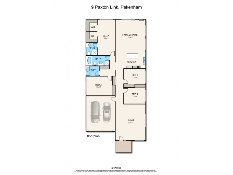 9 Paxton Link, Pakenham VIC 3810 Floorplan