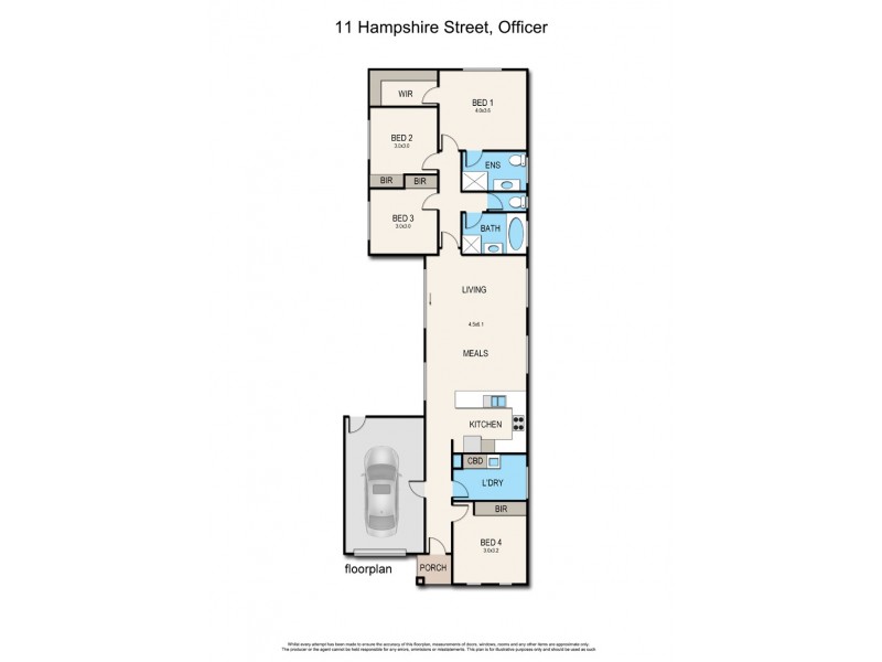 11 Hampshire Street, Officer VIC 3809 Floorplan