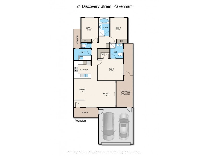24 Discovery Street, Pakenham VIC 3810 Floorplan