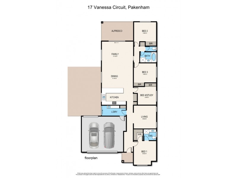 17 Vanessa Circuit, Pakenham VIC 3810 Floorplan