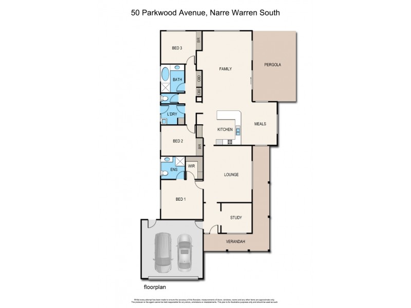 50 Parkwood Avenue, Narre Warren South VIC 3805 Floorplan