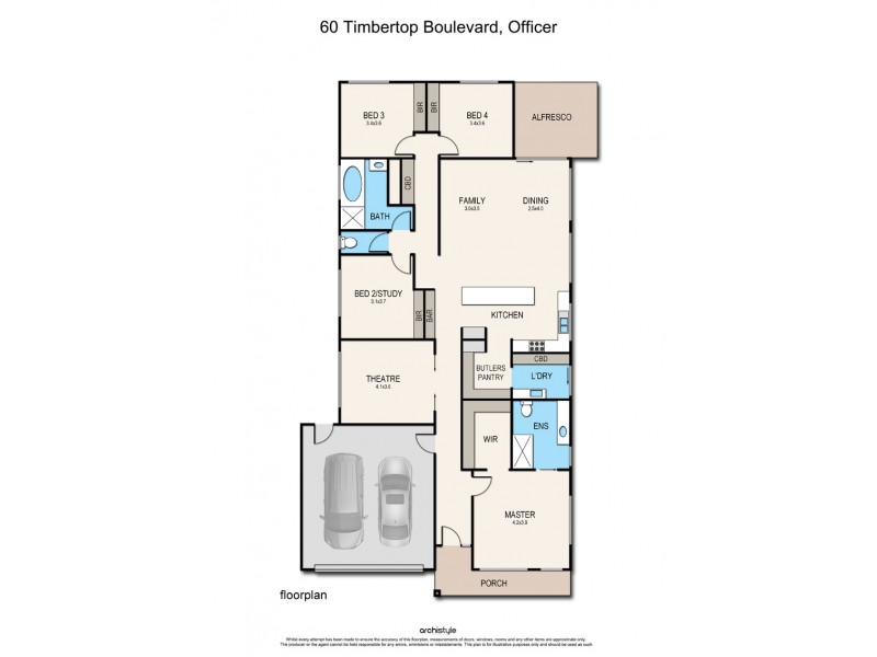 60 Timbertop Boulevard, Officer VIC 3809 Floorplan