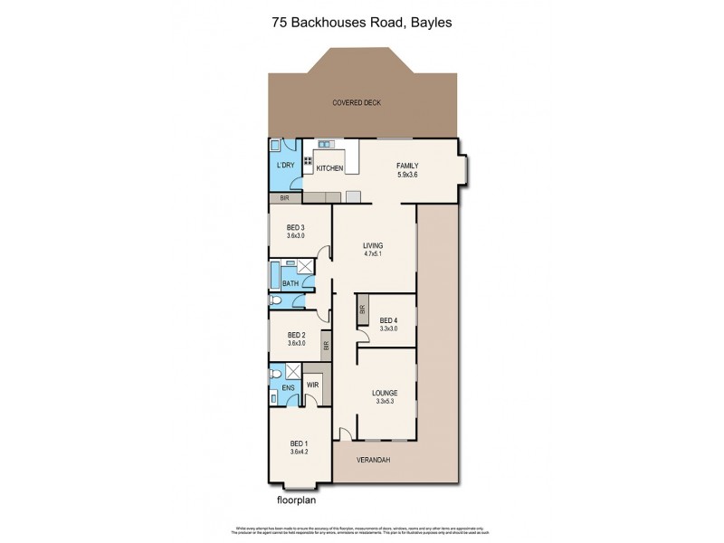 75 Backhouses Road, Bayles VIC 3981 Floorplan