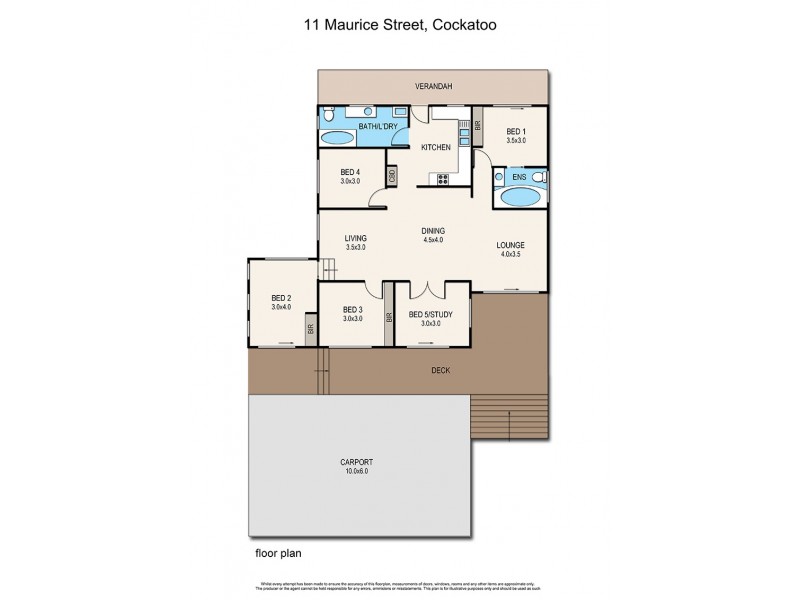 11 Maurice Street, Cockatoo VIC 3781 Floorplan