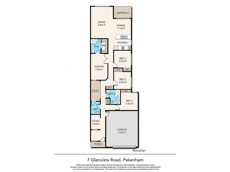 7 Glenvista Road, Pakenham VIC 3810 Floorplan