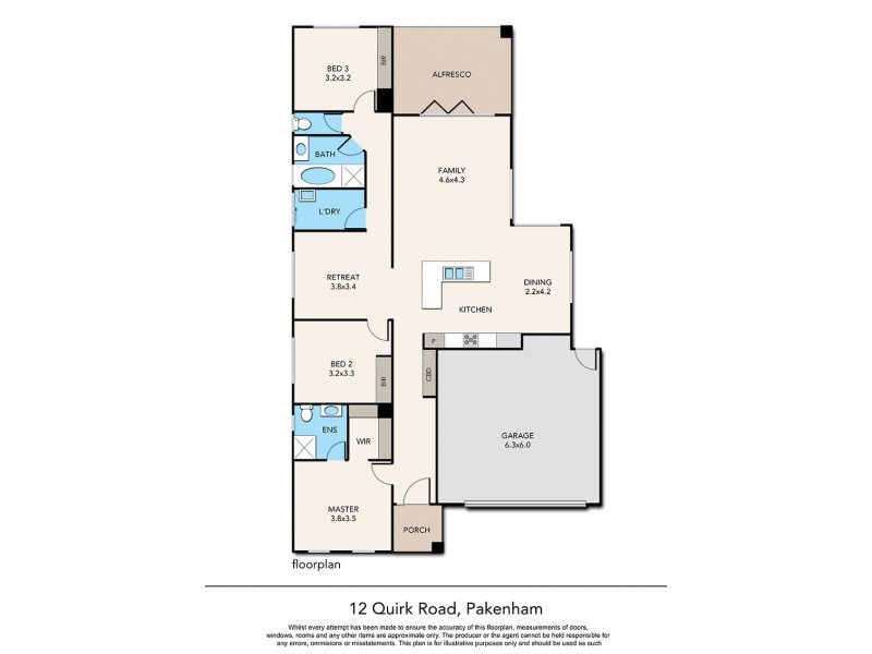 12 Quirk Road, Pakenham VIC 3810 Floorplan