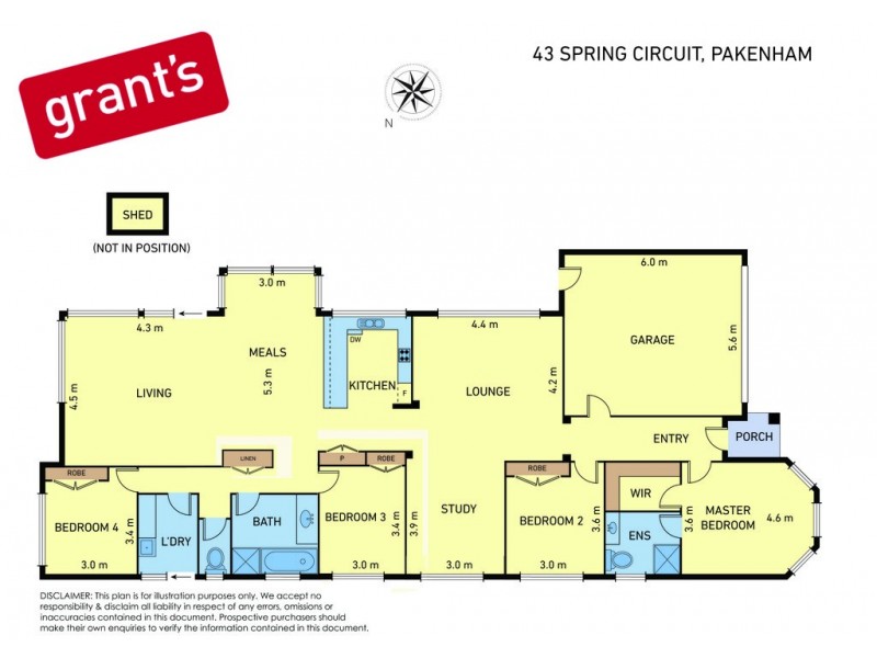 43 Spring Circuit, Pakenham VIC 3810 Floorplan