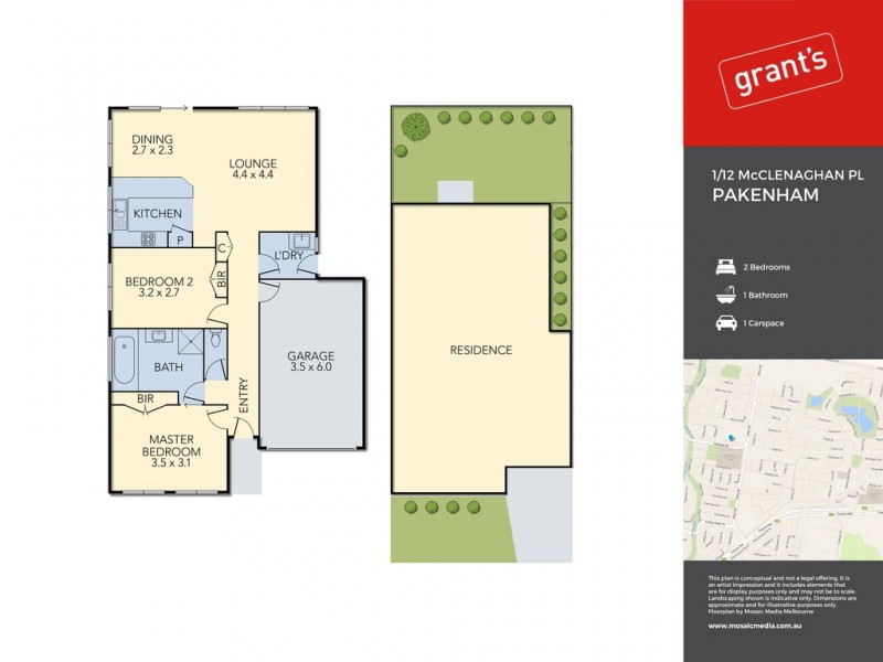 1/12 McClenaghan Place, Pakenham VIC 3810 Floorplan