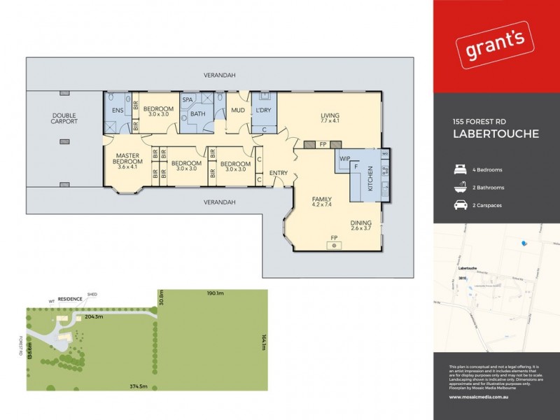 155 Forest Road, Labertouche VIC 3816 Floorplan
