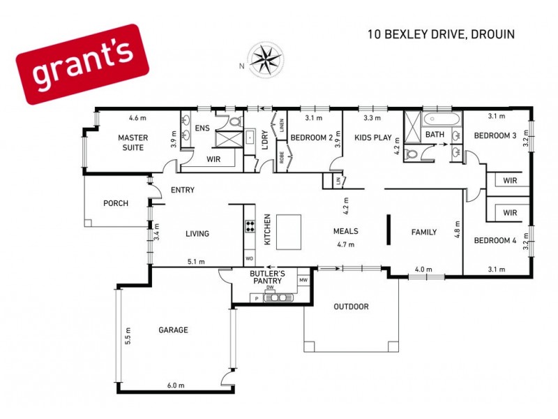 10 Bexley Boulevard, Drouin VIC 3818 Floorplan