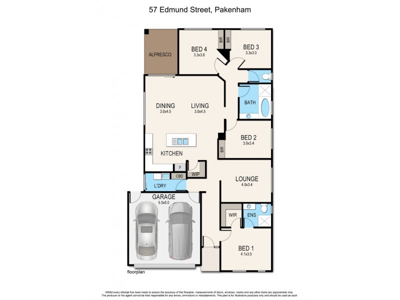 57 Edmund Street, Pakenham VIC 3810 Floorplan