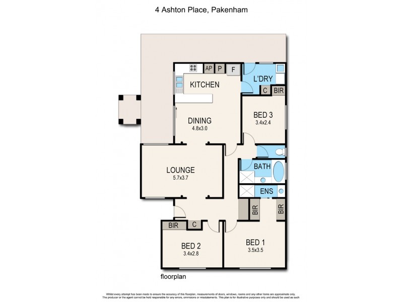 4 Ashton Place, Pakenham VIC 3810 Floorplan