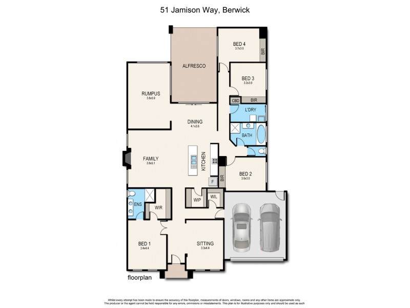 51 Jamieson Way, Berwick VIC 3806 Floorplan