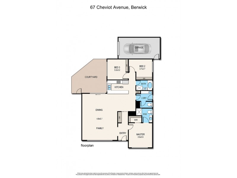 1/67 Cheviot Avenue, Berwick VIC 3806 Floorplan