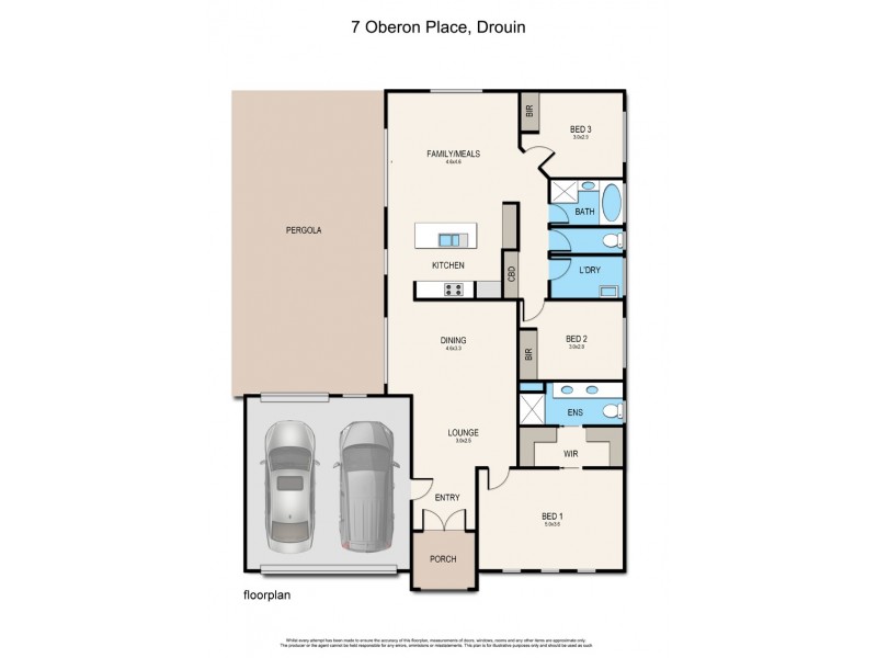 7 Oberon Place, Drouin VIC 3818 Floorplan