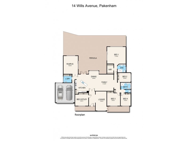 14 Wills Avenue, Pakenham VIC 3810 Floorplan