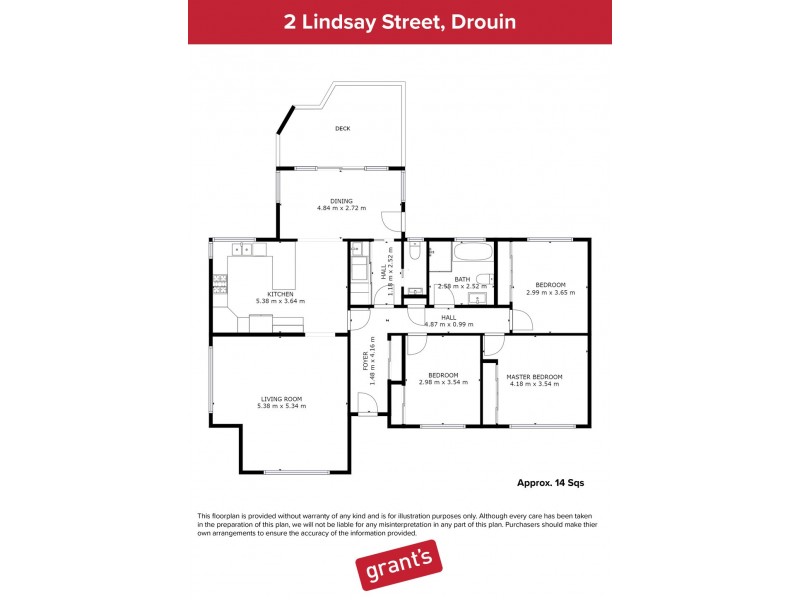 2 Lindsay Street, Drouin VIC 3818 Floorplan