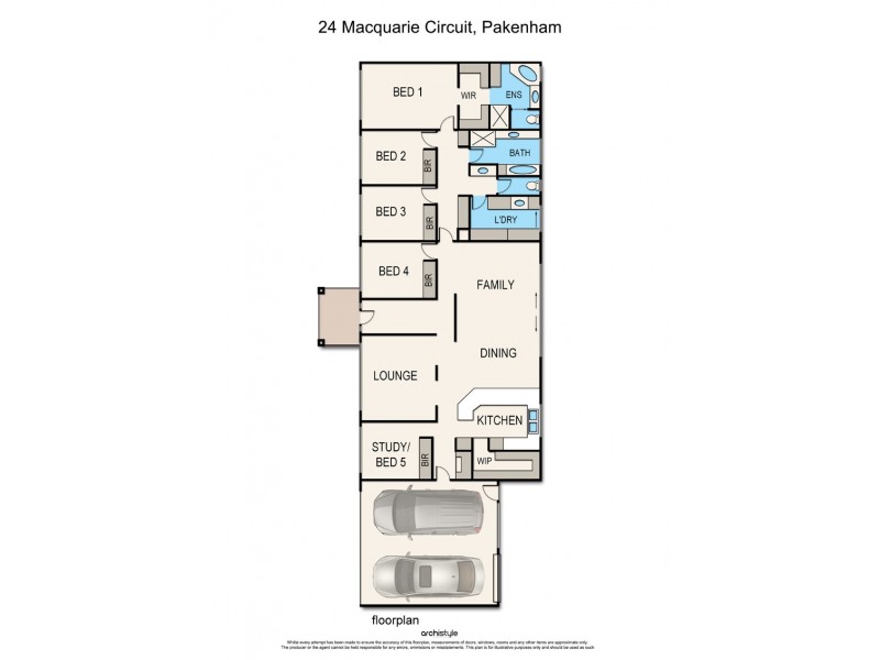 24 Macquarie Circuit, Pakenham VIC 3810 Floorplan