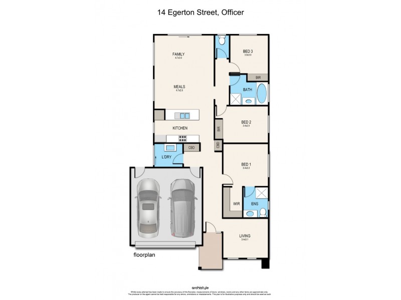 14 Egerton Street, Officer VIC 3809 Floorplan