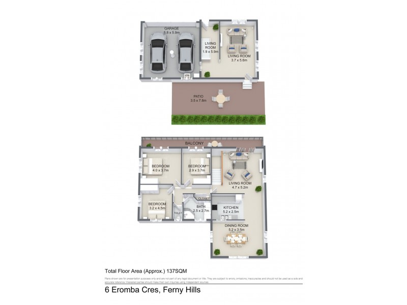 6 Eromba Crescent, Ferny Hills QLD 4055 Floorplan