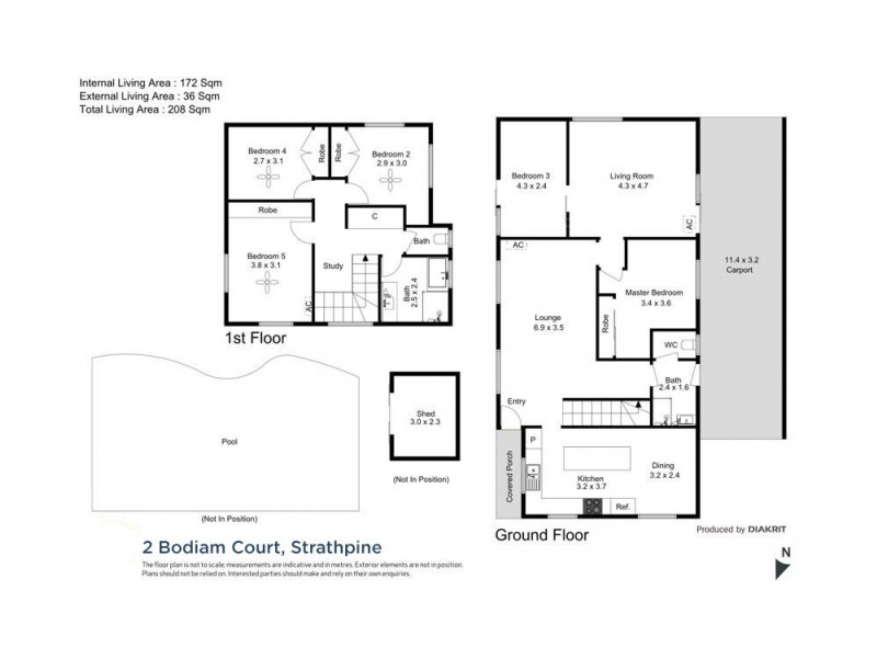 2 Bodiam Court, Strathpine QLD 4500 Floorplan
