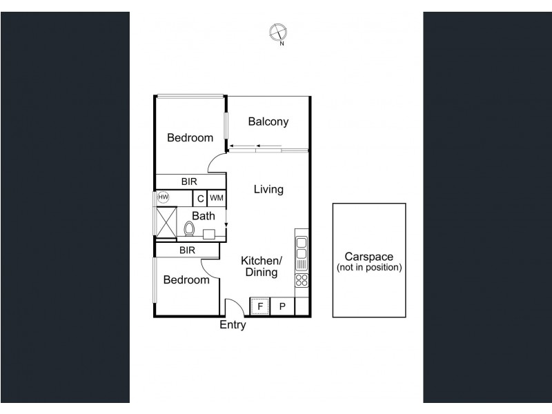 402/64 Macaulay Road, North Melbourne VIC 3051 Floorplan