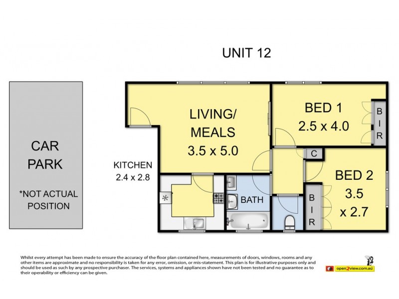 12/117 Manningham Street, Parkville VIC 3052 Floorplan
